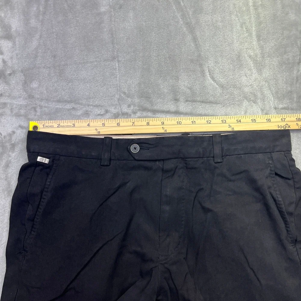 Tommy Bahama Silk‎ Cotton Dress Pants Relaxed Fit Black Trousers 34x28 Boho